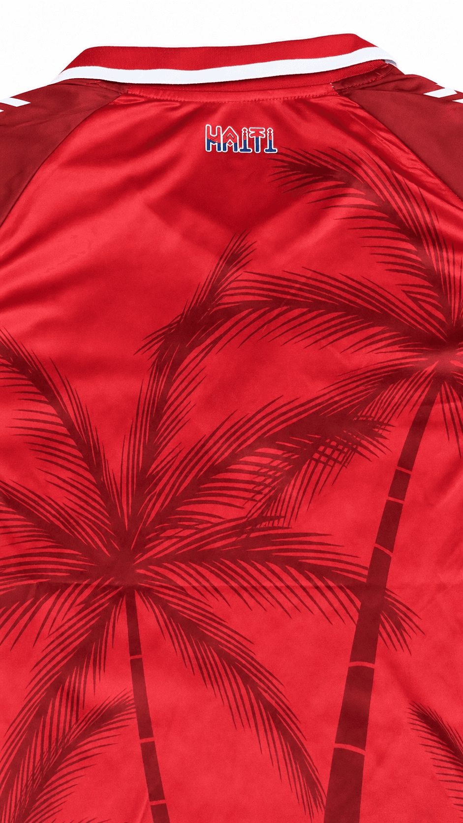 Haiti World Cup 2026 Polo Jersey Red - Tag Detail