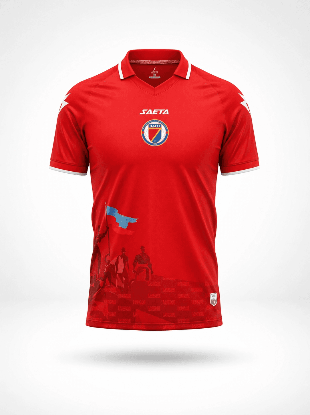 Haiti National Team World Cup Polo Jersey 2026 — Red - Front